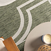 Buitenkleed - Isla Medaillon Groen/Wit  - thumbnail 1