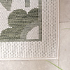 Buitenkleed - Isla Medaillon Wit/Groen  - thumbnail 3
