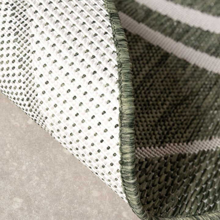 Rond buitenkleed - Isla Medaillon Groen/Wit  - 5