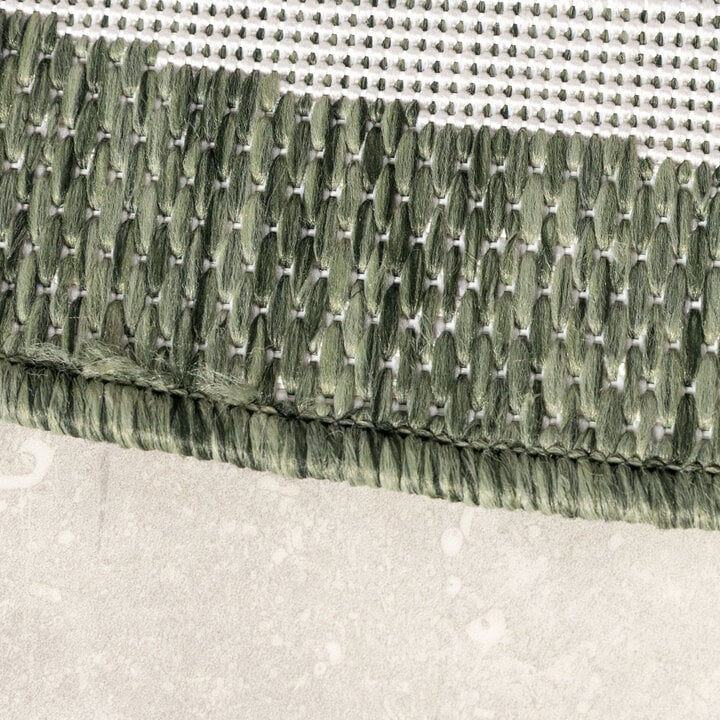 Rond buitenkleed - Isla Medaillon Groen/Wit  - 4