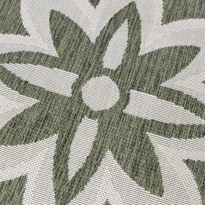 Rond buitenkleed - Isla Medaillon Groen/Wit  - 2