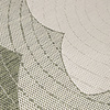 Rond jute buitenkleed - Nusa Flower Groen/Creme  - thumbnail 2
