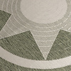 Rond jute buitenkleed - Nusa Sun Groen/Creme  - thumbnail 2