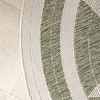 Rond jute buitenkleed - Nusa Sun Groen/Creme  - thumbnail 3