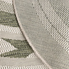 Rond jute buitenkleed - Nusa Orbit Groen/Creme  - thumbnail 5