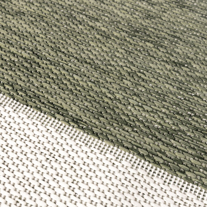 Jute buitenkleed - Nusa Border Groen/Creme  - 2