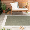 Jute buitenkleed - Nusa Border Groen/Creme  - thumbnail