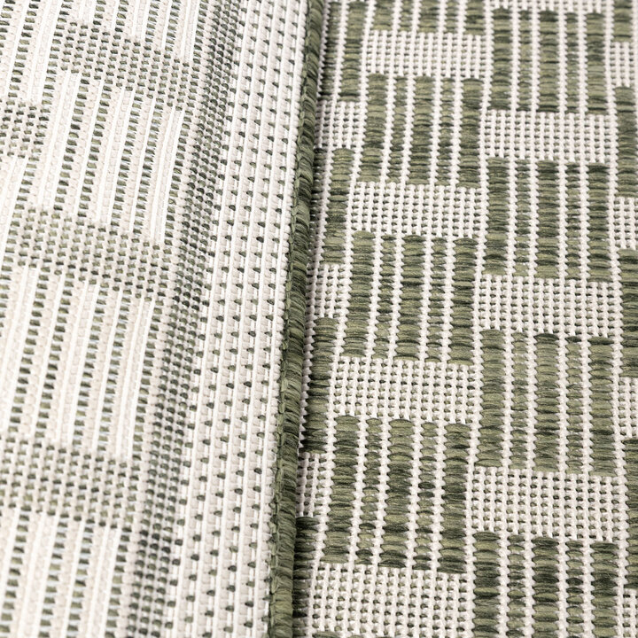 Jute buitenkleed - Nusa Loom Groen/Creme  - 5