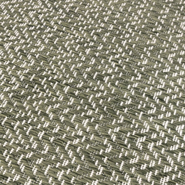 Jute buitenkleed - Nusa Lines Groen/Creme  - 2