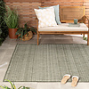 Jute buitenkleed - Nusa Lines Groen/Creme  - thumbnail