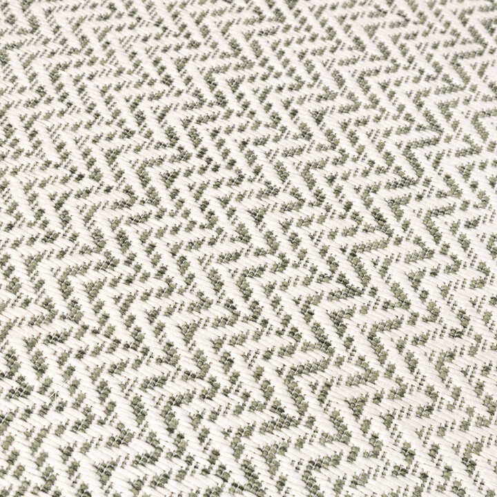 Jute buitenkleed - Nusa Lines Creme/Groen  - 2
