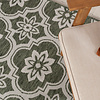Buitenkleed - Rio Flower Groen  - thumbnail 1