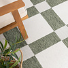 Geometrisch buitenkleed - Faro Blocks Groen - thumbnail 1