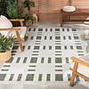 Geometrisch buitenkleed - Faro Tiles Groen - thumbnail