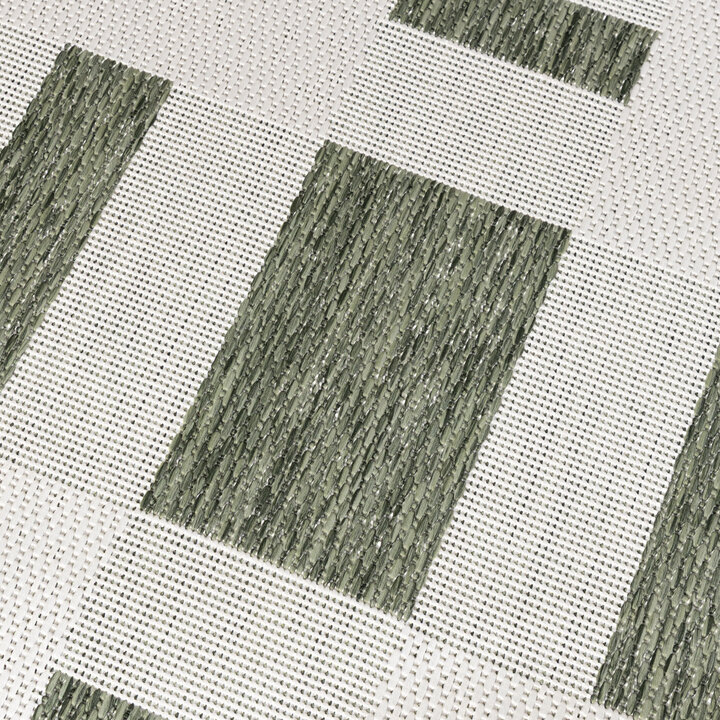 Geometrisch buitenkleed - Faro Tiles Groen - 2