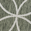 Geometrisch buitenkleed - Faro Ripple Groen/Wit - thumbnail 2