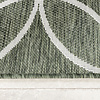 Geometrisch buitenkleed - Faro Ripple Groen/Wit - thumbnail 4