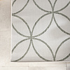 Geometrisch buitenkleed - Faro Ripple Wit/Groen - thumbnail 3