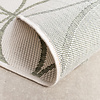 Geometrisch buitenkleed - Faro Ripple Wit/Groen - thumbnail 5