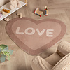 Wasbaar kindervloerkleed - Lexi Heart Roze - thumbnail