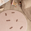 Wasbaar kindervloerkleed - Lexi Ice Cream Bruin - thumbnail 2