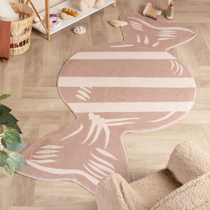 Wasbaar kindervloerkleed - Lexi Candy Roze