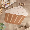 Wasbaar kindervloerkleed - Lexi Cupcake Beige - thumbnail