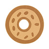 Wasbaar kindervloerkleed - Lexi Donut Bruin - thumbnail 1