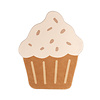 Wasbaar kindervloerkleed - Lexi Cupcake Beige - thumbnail 1