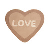 Wasbaar kindervloerkleed - Lexi Heart Roze - thumbnail 1