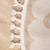 Rond wasbaar kindervloerkleed - Moos Moon Creme  - thumbnail 4