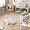 Rond wasbaar kindervloerkleed - Moos Moon Roze  - thumbnail