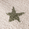 Rond wasbaar kindervloerkleed - Moos Star Groen  - thumbnail 3