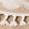 Rond wasbaar kindervloerkleed - Moos Flower Creme  - thumbnail 5
