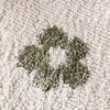 Rond wasbaar kindervloerkleed - Moos Flower Groen  - thumbnail 3