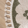 Rond wasbaar kindervloerkleed - Moos Flower Groen  - thumbnail 4