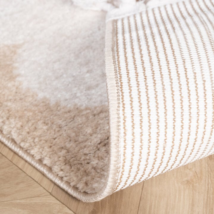Wasbaar kindervloerkleed - Moos Moon Creme  - 6