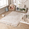 Wasbaar kindervloerkleed - Moos Star Creme  - thumbnail