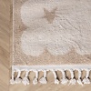 Wasbaar kindervloerkleed - Moos Star Creme  - thumbnail 4