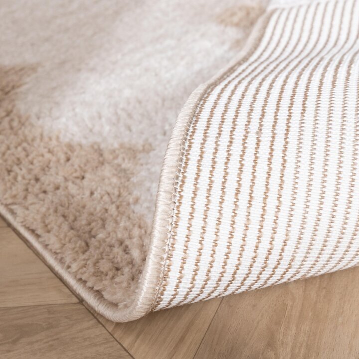 Wasbaar kindervloerkleed - Moos Flower Creme  - 5