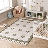 Wasbaar kindervloerkleed - Moos Flower Groen  - thumbnail