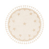Rond wasbaar kindervloerkleed - Moos Star Creme  - thumbnail 1