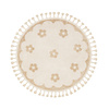Rond wasbaar kindervloerkleed - Moos Flower Creme  - thumbnail 1