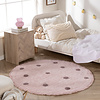 Rond Vloerkleed Kinderkamer - Lou Dots Paars  - thumbnail