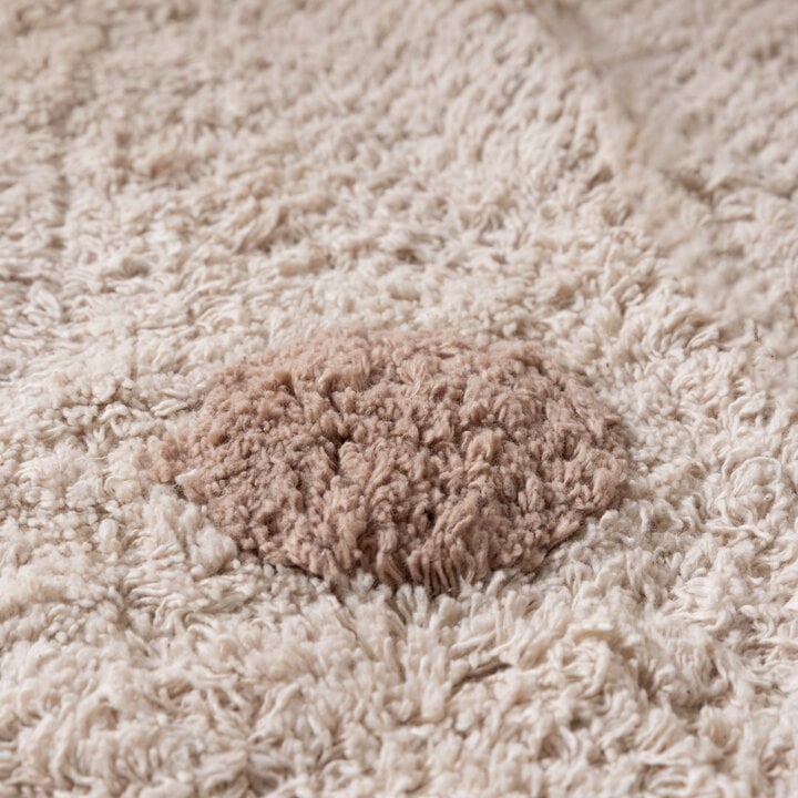 Rond Vloerkleed Kinderkamer - Lou Dots Taupe  - 3