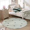 Rond Vloerkleed Kinderkamer - Lou Dots Groen  - thumbnail