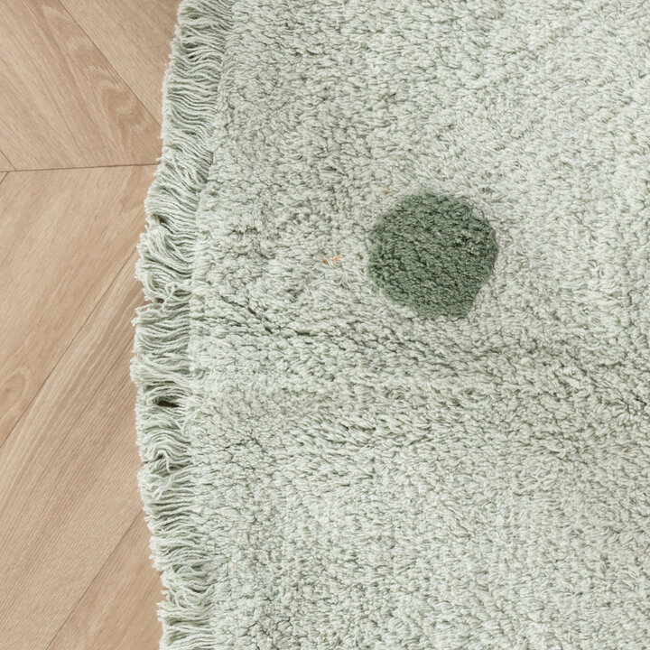 Rond Vloerkleed Kinderkamer - Lou Dots Groen  - 4
