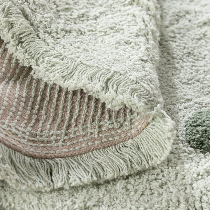 Rond Vloerkleed Kinderkamer - Lou Dots Groen  - 6
