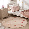Rond Vloerkleed Kinderkamer - Lou Dots Terra  - thumbnail