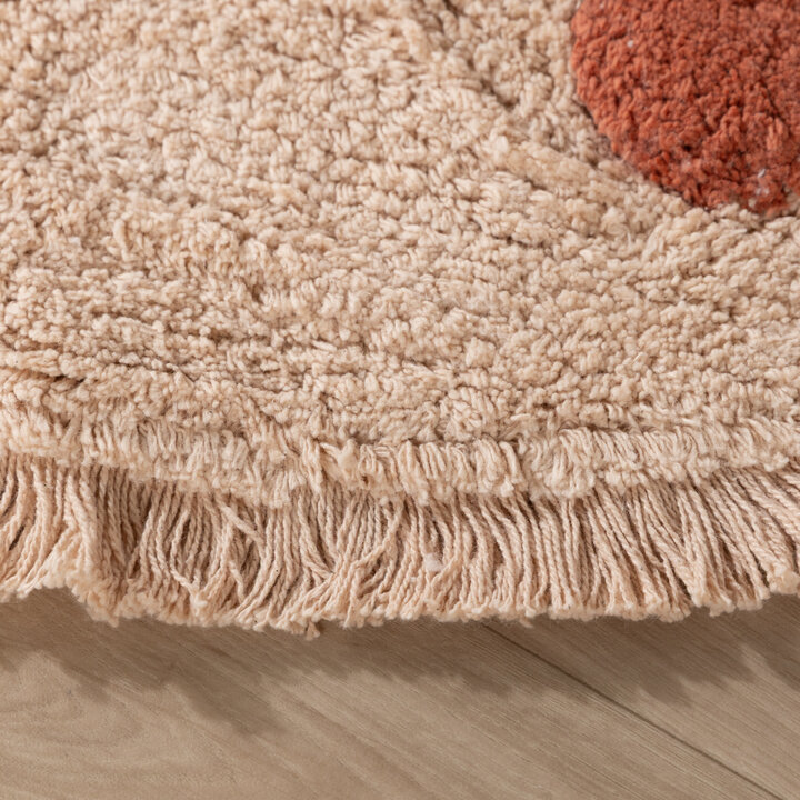 Rond Vloerkleed Kinderkamer - Lou Dots Terra  - 5